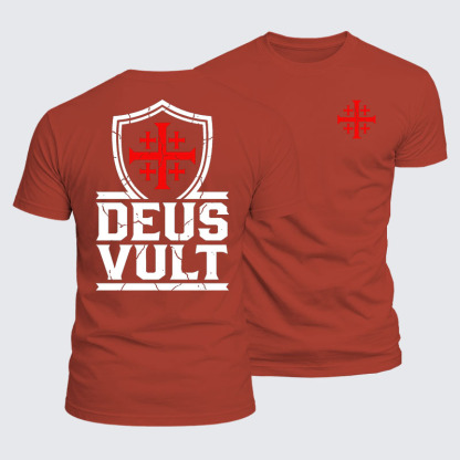 Luxe Mercerized Cotton Tee - Deus Vult 