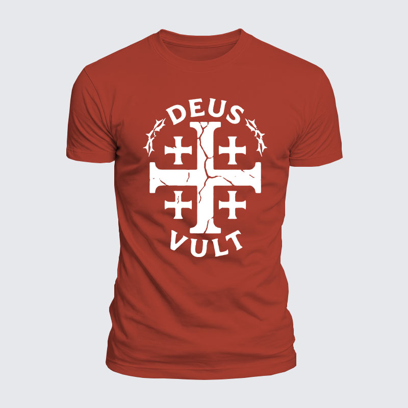 Luxe Mercerized Cotton Tee - Deus Vult 