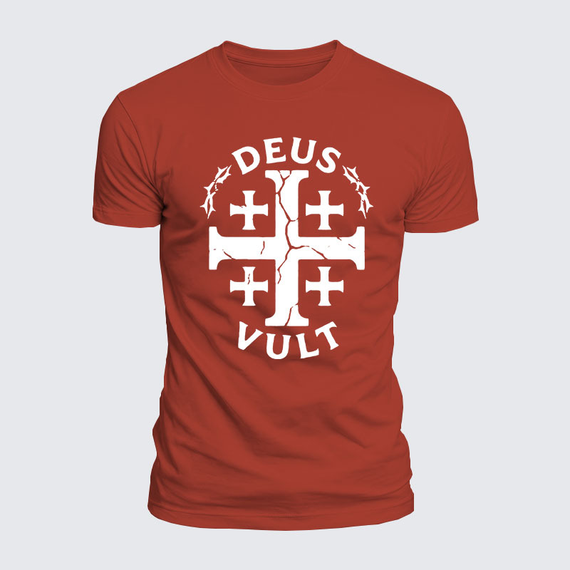 Luxe Mercerized Cotton Tee - Deus Vult 