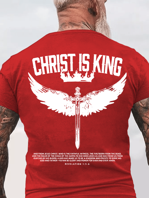 Christ Is King Christian Cotton T-Shirt