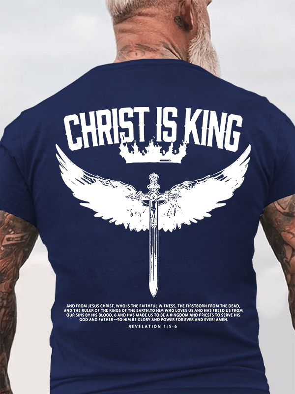 Christ Is King Christian Cotton T-Shirt
