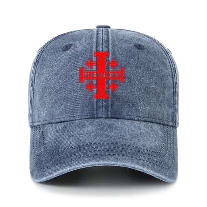 Heritage Washed Cap - Jerusalem Cross