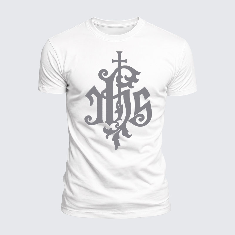 Luxe Mercerized Cotton Tee - Medieval IHS