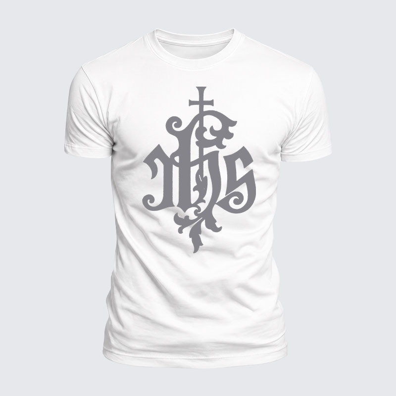 Luxe Mercerized Cotton Tee - Medieval IHS