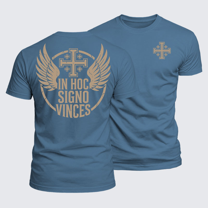 Luxe Mercerized Cotton Tee - In Hoc Signo Vinces 