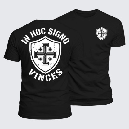 Luxe Mercerized Cotton Tee - In Hoc Signo Vinces 