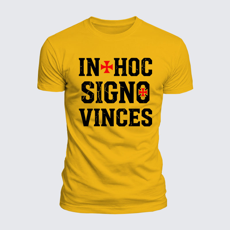 Luxe Mercerized Cotton Tee - In Hoc Signo Vinces 
