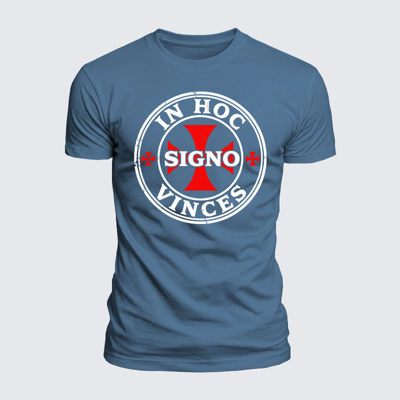 [Copy]Luxe Mercerized Cotton Tee - In Hoc Signo Vinces 