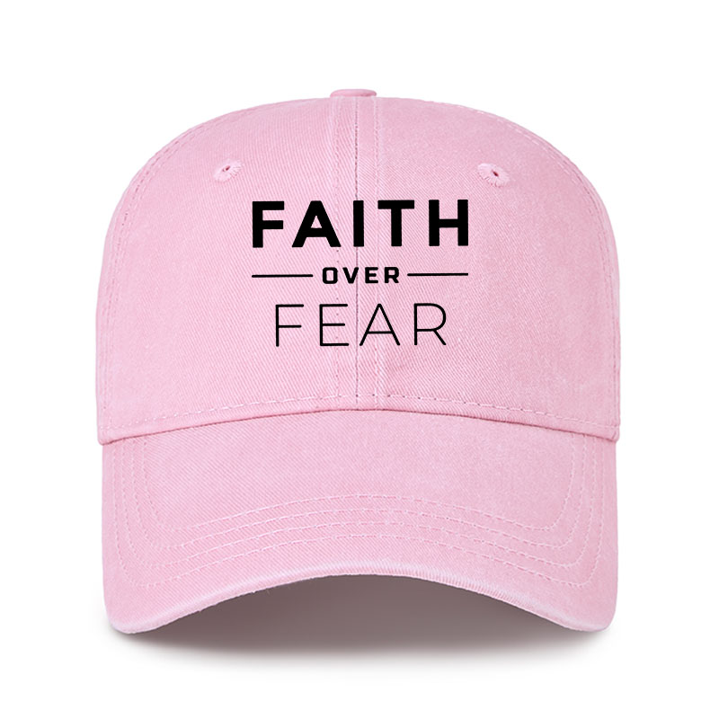 Heritage Washed Cap - Faith Over Fear 