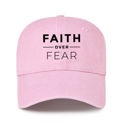 Heritage Washed Cap - Faith Over Fear 