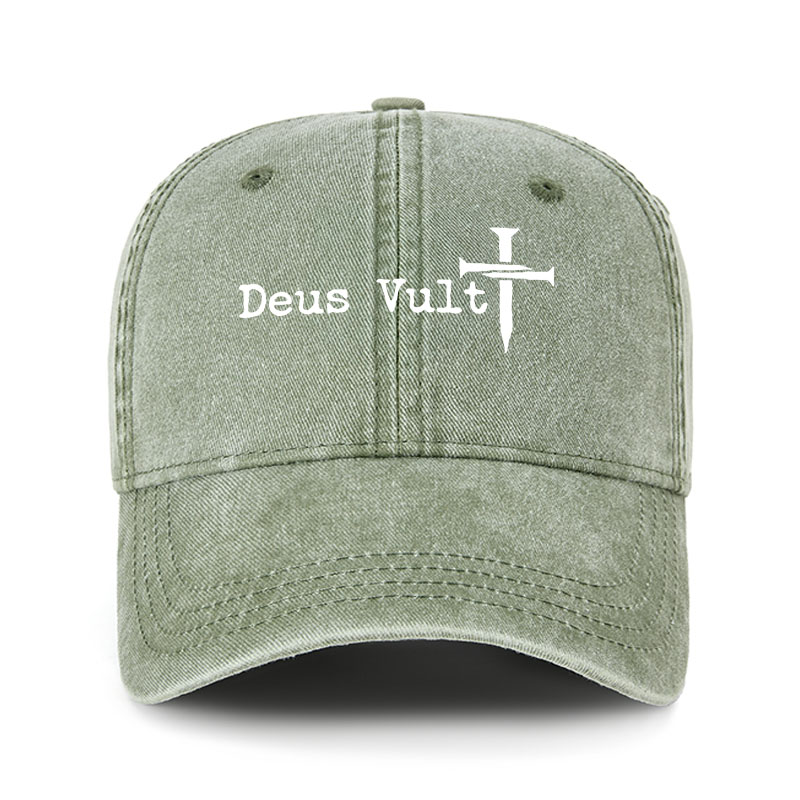 Heritage Washed Cap - Deus Vult 
