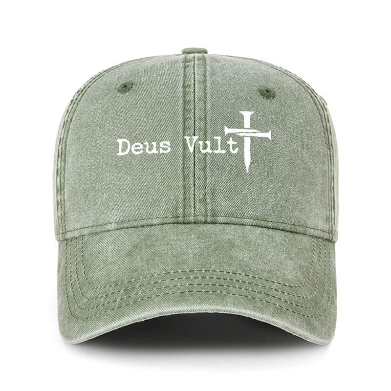 Heritage Washed Cap - Deus Vult 