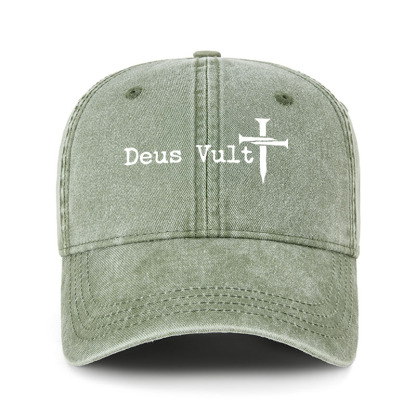 Heritage Washed Cap - Deus Vult 