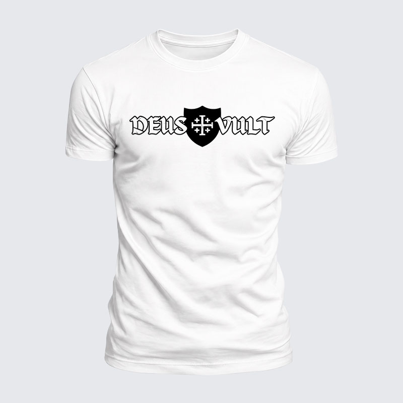 Luxe Mercerized Cotton Tee - Deus Vult