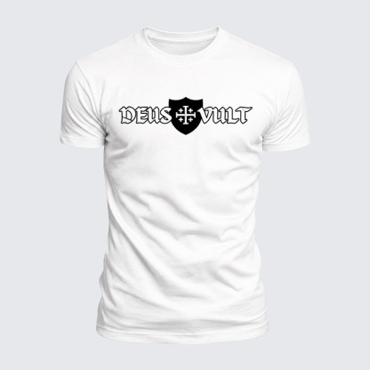 Luxe Mercerized Cotton Tee - Deus Vult