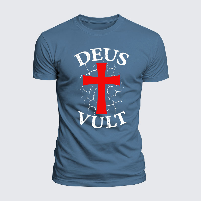 Luxe Mercerized Cotton Tee - Deus Vult