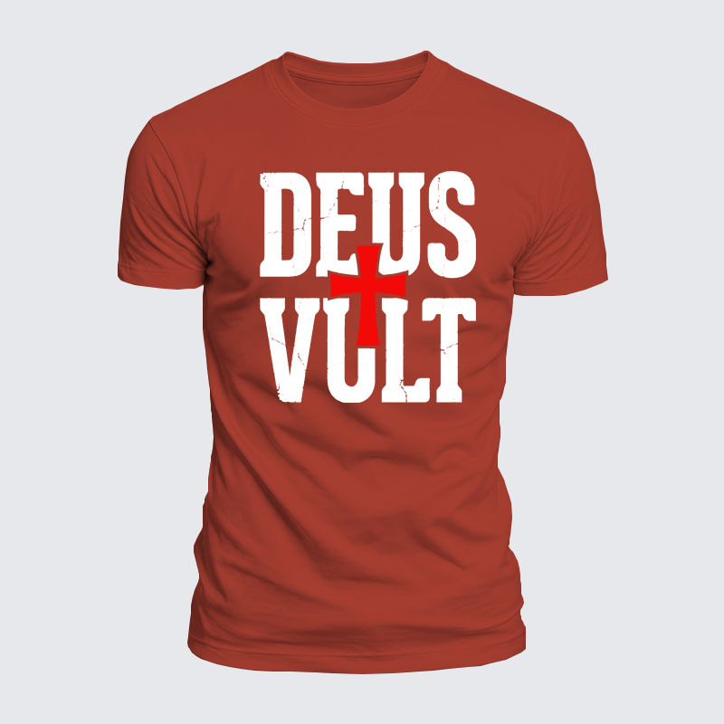 Luxe Mercerized Cotton Tee - Deus Vult