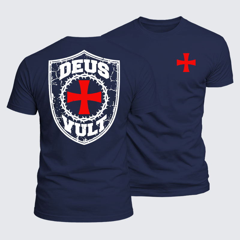 Luxe Mercerized Cotton Tee - Deus Vult