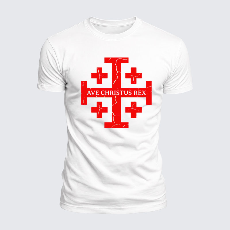 Luxe Mercerized Cotton Tee - Ave Christus Rex