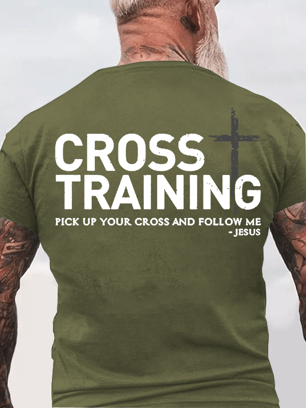 Cross Training  Jesus God Christian Cotton T-Shirt