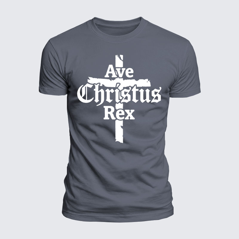 Luxe Mercerized Cotton Tee - Ave Christus Rex