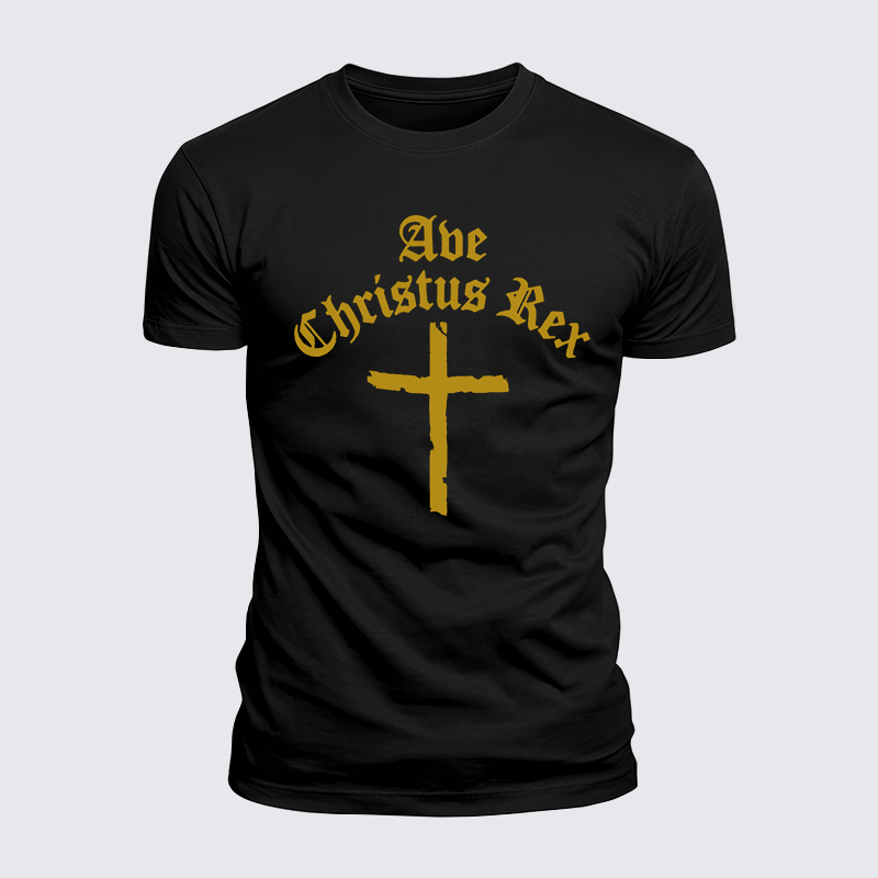 [Copy]Luxe Mercerized Cotton Tee - Ave Christus Rex