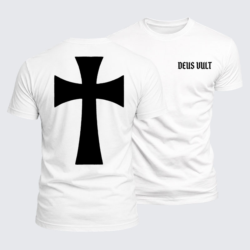 Luxe Mercerized Cotton Tee - Deus Vult