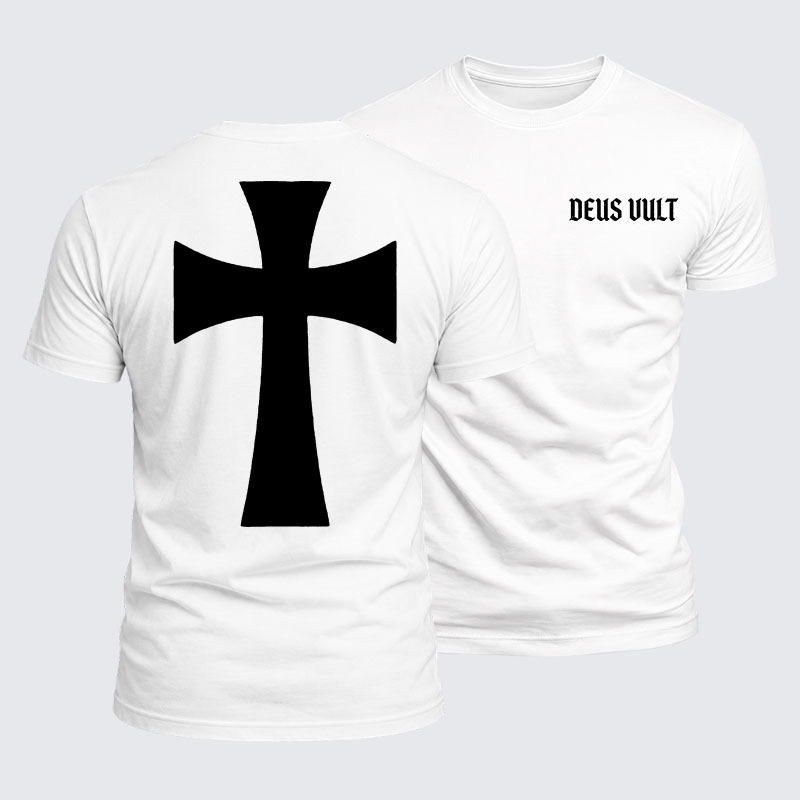 Luxe Mercerized Cotton Tee - Deus Vult