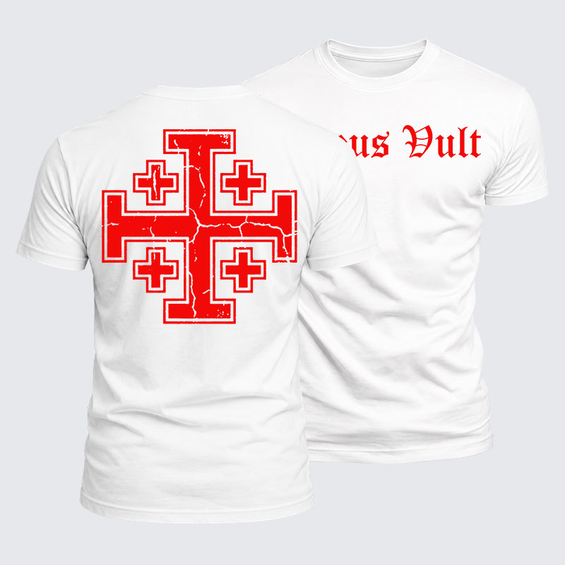 Luxe Mercerized Cotton Tee - Deus Vult