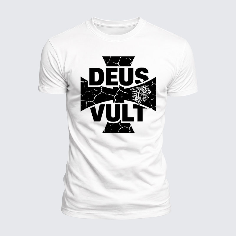 Luxe Mercerized Cotton Tee - Deus Vult