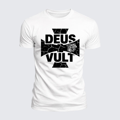 Luxe Mercerized Cotton Tee - Deus Vult