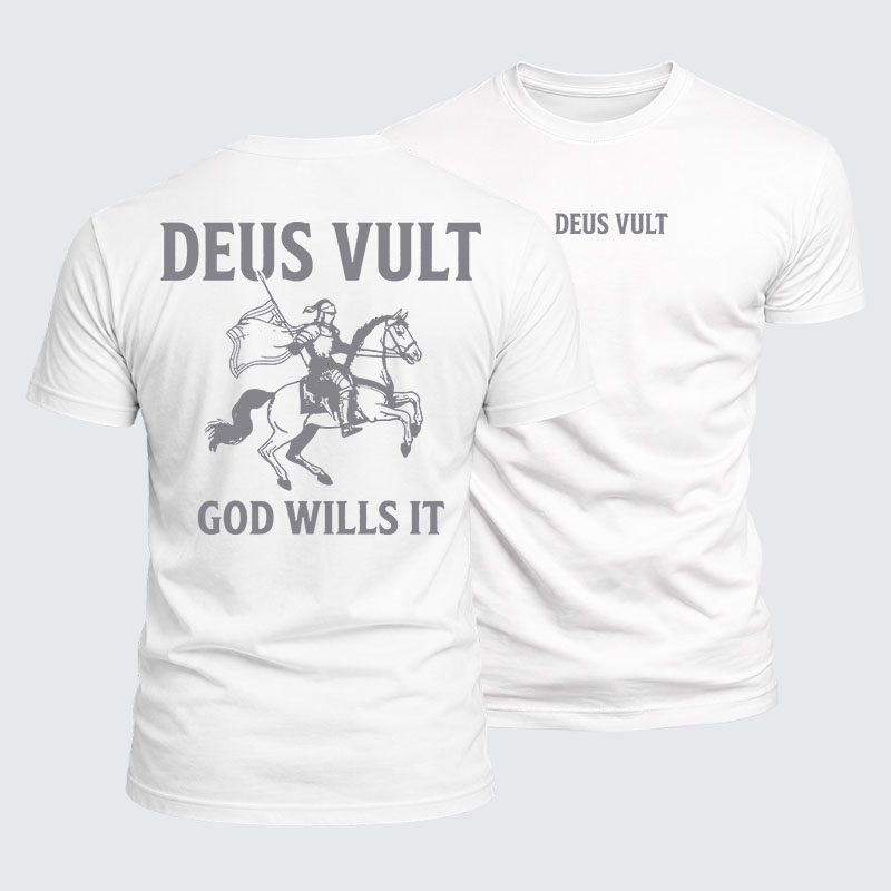 Luxe Mercerized Cotton Tee - Deus Vult
