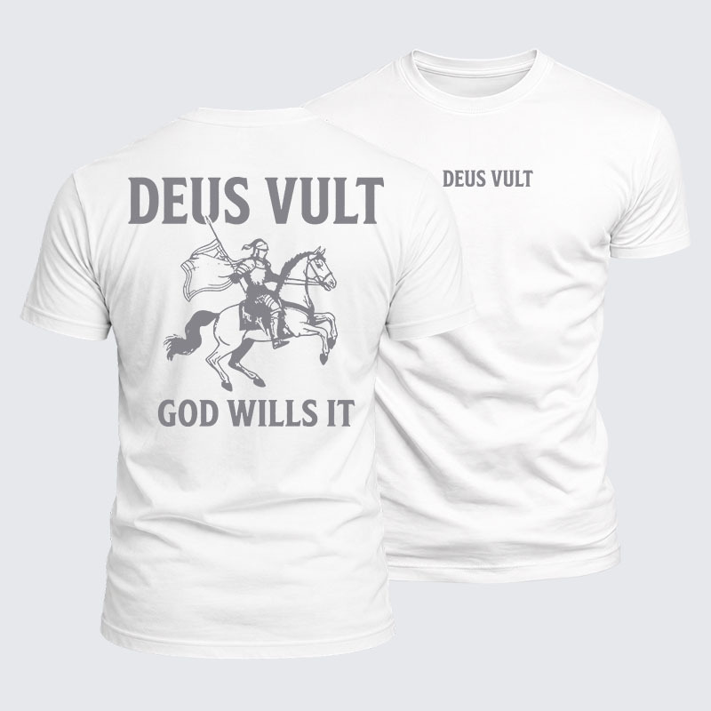Luxe Mercerized Cotton Tee - Deus Vult