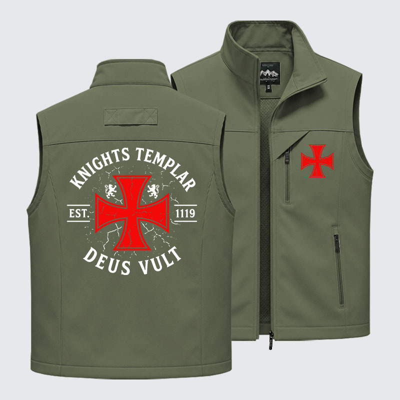 Knights Templar Deus Vult Outdoor Quick-dry Vest