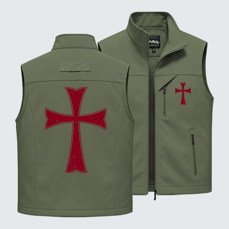 Knights Templar Crusader Cross Outdoor Quick-dry Vest