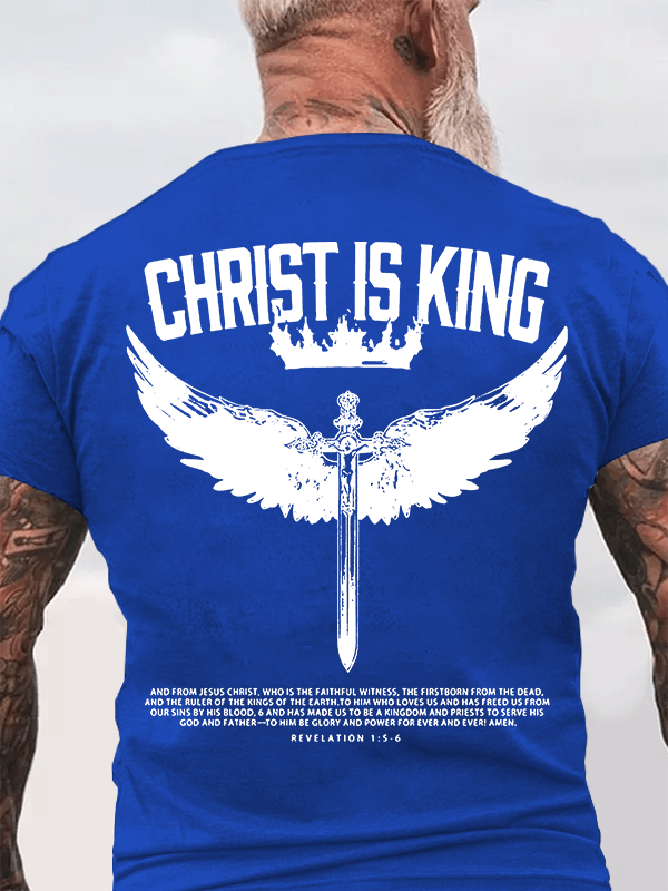 Christ Is King Christian Cotton T-Shirt