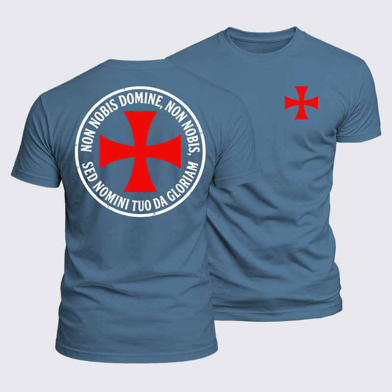 Luxe Mercerized Cotton Tee - Non Nobis Domine, Non Nobis, Sed Nomini Tuo Da Gloriam