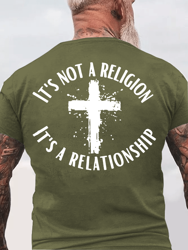 [Copy]Man of Faith Jesus God Christian Cotton T-Shirt