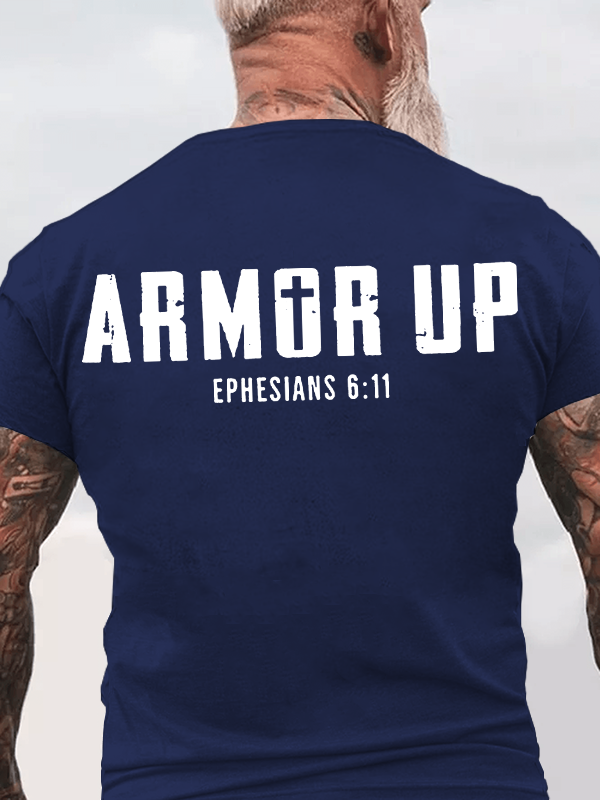 [Copy]One Nation Under God Cross Jesus God Christian Cotton T-Shirt