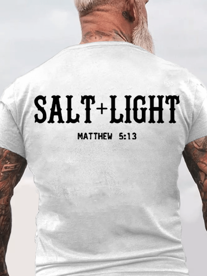 Salt & Light  Jesus God Christian Cotton T-Shirt