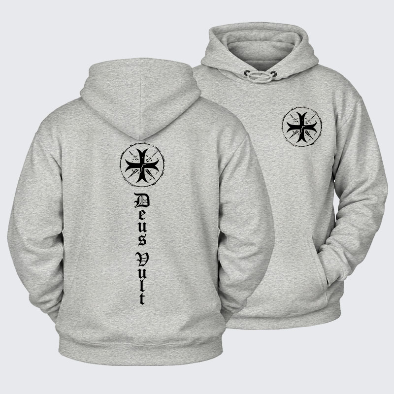 Plush Fleece-Lined Hoodie - Deus Vult