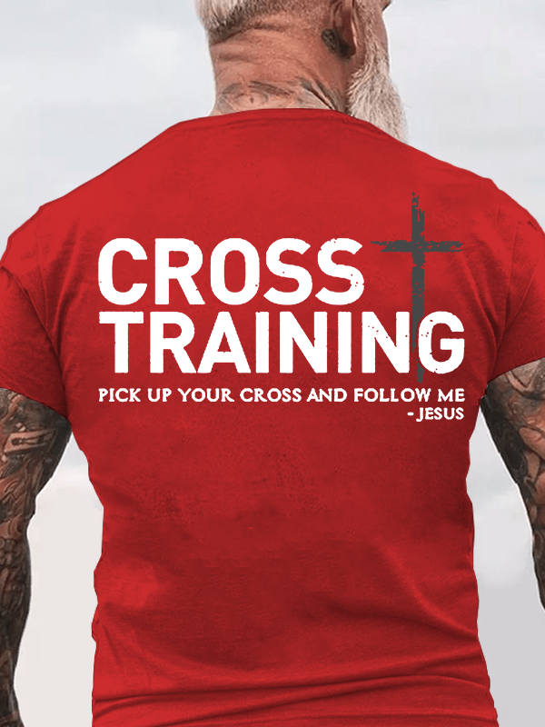 Cross Training  Jesus God Christian Cotton T-Shirt