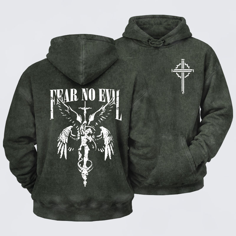 Washed Hoodie -  Fear No Evil