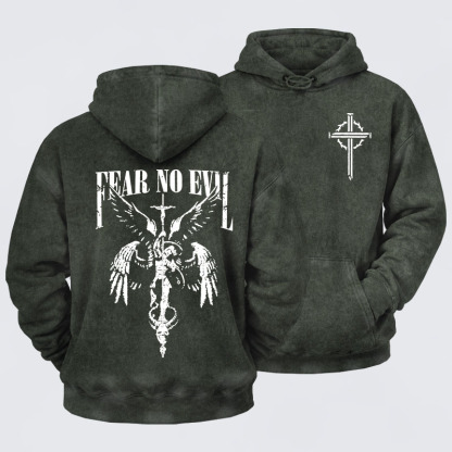 Washed Hoodie -  Fear No Evil