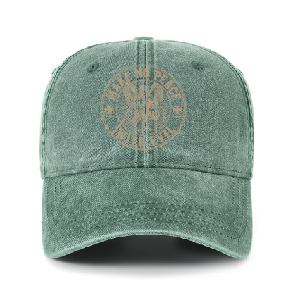 Heritage Washed Cap - Make No Peace With Evil