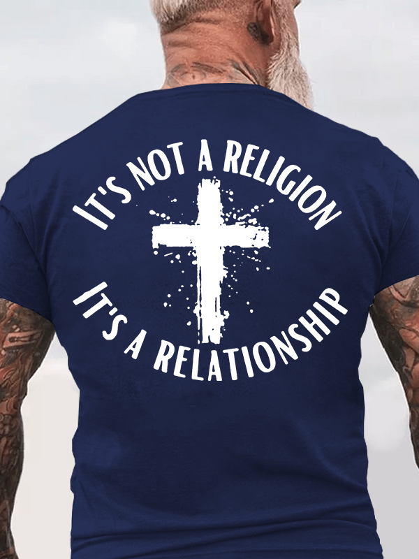 [Copy]Man of Faith Jesus God Christian Cotton T-Shirt