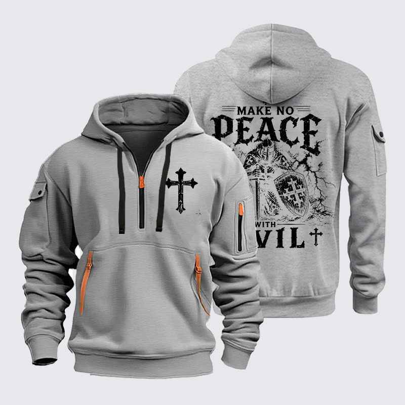 Zipper Hoodies - Make No Peace With Evil