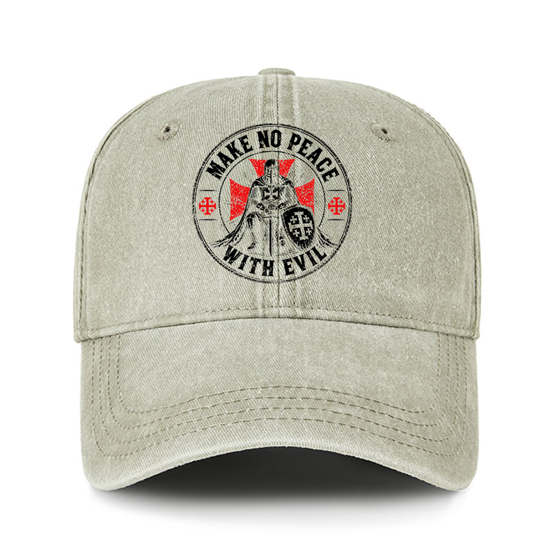 Heritage Washed Cap - Make No Peace With Evil