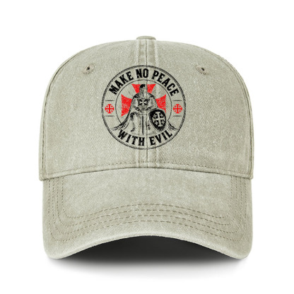 Heritage Washed Cap - Make No Peace With Evil