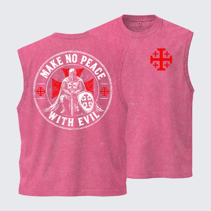 Washed Tank Top - Make No Peace With Evil